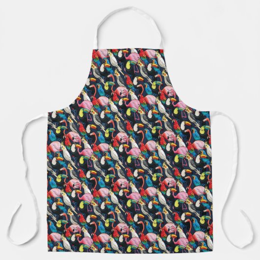 Tablier Oiseaux exotiques (Recto)