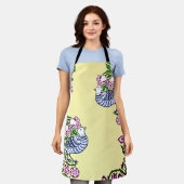 Tablier Oiseaux folkloriques Fleurs Acorns (Porté)