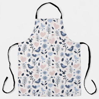 Tablier Oiseaux lunaires scandinaves