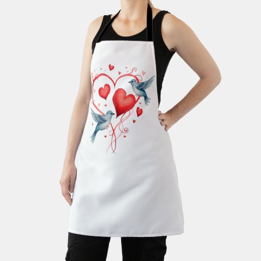 Tablier Oiseaux pour la Saint-Valentin (Insitu)