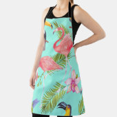 Tablier Oiseaux tropicaux : motif imperméable. (Insitu)