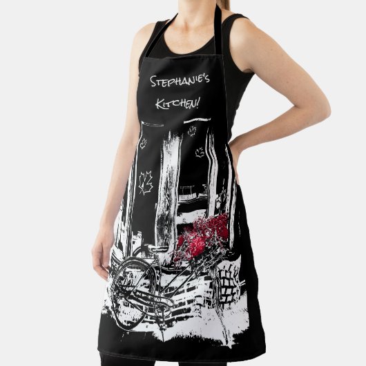 Tablier Old Bike Shop, Ajouter un nom (Insitu)