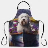 Tablier Old English Sheepdog sur Paddle : Une aventure Pit (Recto)