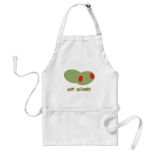 Tablier Olives Design Cadeaux "Avez-vous des olives ?" (Devant)
