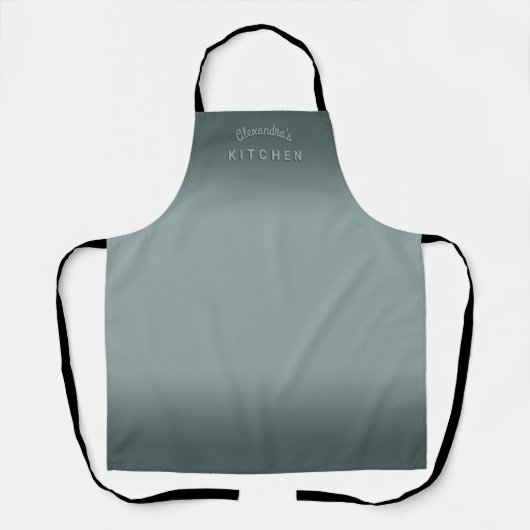 Tablier Ombre gris bleu orageux (Recto)