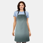 Tablier Ombre gris bleu orageux (Porté)