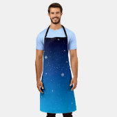 Tablier Ombre nocturne étoilée bleu foncé (Porté)