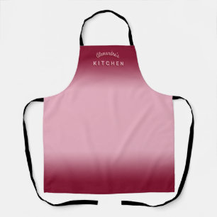 Tablier Ombre rose framboise