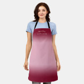 Tablier Ombre rose framboise (Porté)
