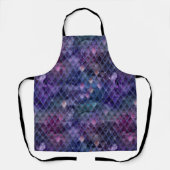 Tablier Ombre violet chatoyante et Parties scintillant Dra (Recto)
