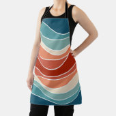 Tablier Ondes de style rétro multicolore (Insitu)