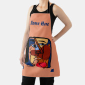 Tablier One Kiss - ajouter du texte, Apron (Insitu)