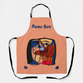 Tablier One Kiss - ajouter du texte, Apron (Recto)