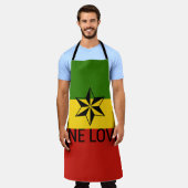 Tablier One Love Rasta (Porté)