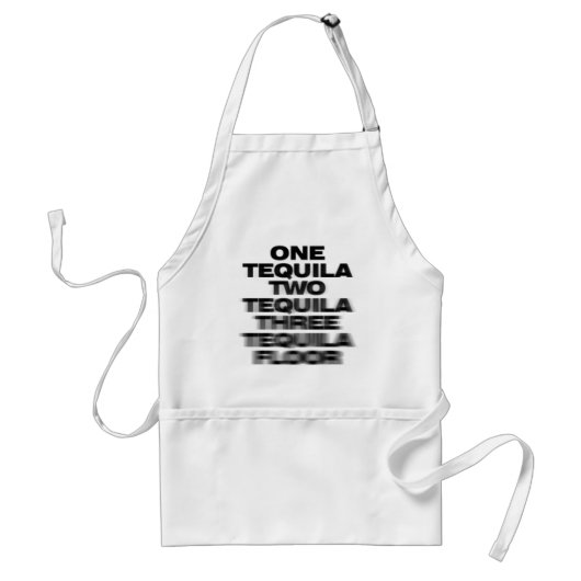Tablier One Tequila, Two Tequila, Three Tequila, Floor (Devant)