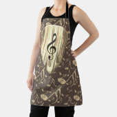 Tablier Onglet de guitare de notes musicales personnalisée (Insitu)