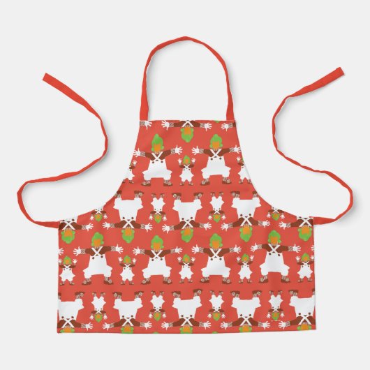 Tablier Oompa Loompa Motif dansant (Recto)