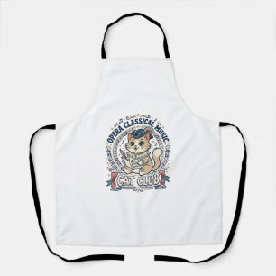 Tablier Opéra Musique Classique Chat Chat Mignon Design de