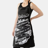 Tablier Opinion/Recette drôle (Insitu)