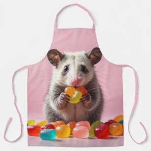 Tablier Opossum Manger Gummy Sweeties