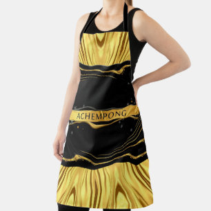 Tablier Opulence à Haut Contraste : Achempong Black Gold C