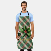 Tablier Or Blanc Noel Planté De Wreath (Porté)