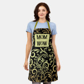 Tablier Or et noir - MOM - WOW | (Porté)