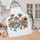 Tablier Or Floral Doré Vintage