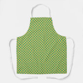 Tablier Or jaune avec Pois vert émeraude STaylor (Recto)