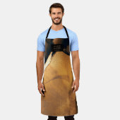 Tablier or marine encre esthéticienne salon monogramme apr (Porté)