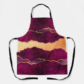 Tablier Or violet de Bourgogne agneau rose or (Recto)