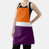 Tablier Orange blanc violet couleur pâle Conception des bl (Insitu)