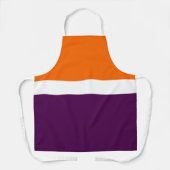Tablier Orange blanc violet couleur pâle Conception des bl (Recto)