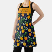 Tablier Orange Citrus été Floral Motif botanique (Insitu)