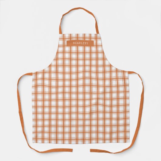 Tablier orange d'automne (Recto)