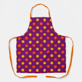 Tablier Orange et points jaunes violets (Recto)