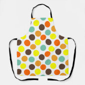 Tablier Orange, Jaune, Brown, Points Bleus (Recto)
