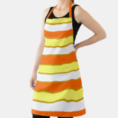 Tablier Orange, jaune et White Stripes (Insitu)