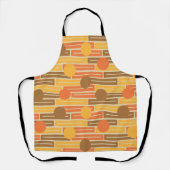 Tablier Orange, Or, Rectangles Brown et cercles (Recto)