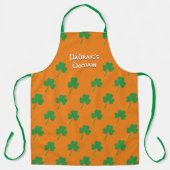 Tablier Orange personnalisé | SHAMROCK (Recto)