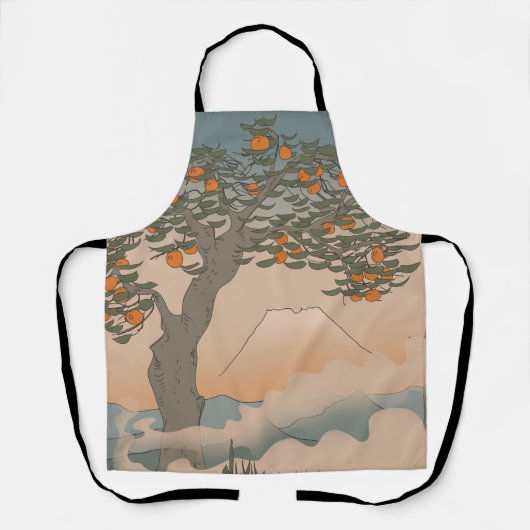 Tablier Oranger du Japon dans la brume (Recto)