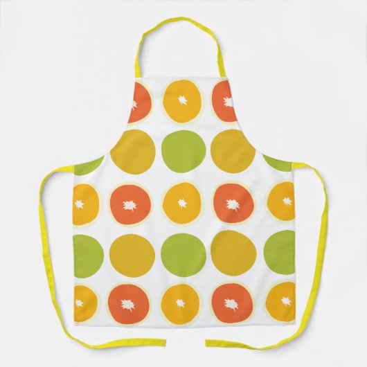Tablier Oranges Agrumes Alimentation Motif (Recto)