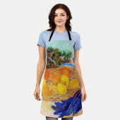 Tablier Oranges et citrons avec gants bleus, Van Gogh (Porté)