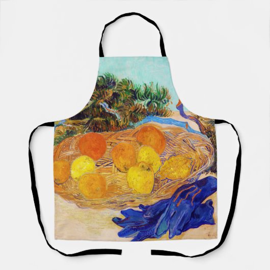Tablier Oranges et citrons avec gants bleus, Van Gogh (Recto)