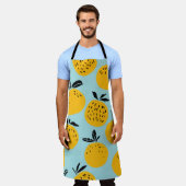 Tablier Oranges fruits sans couture motif (Porté)