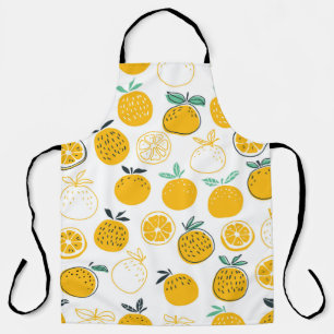 Tablier Oranges fruits sans couture motif