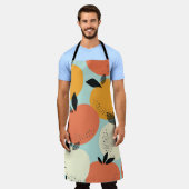 Tablier Oranges Motif : Conception Vibrante sans fil. (Porté)