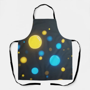 Tablier Orbes lumineuses bleues jaunes