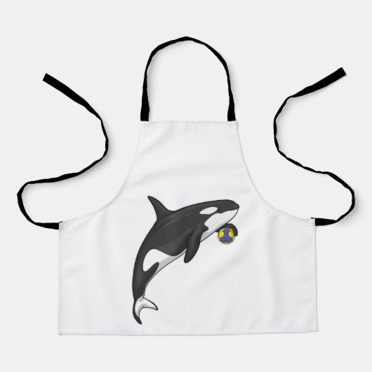 Tablier Orca Handball player Handball (Recto)