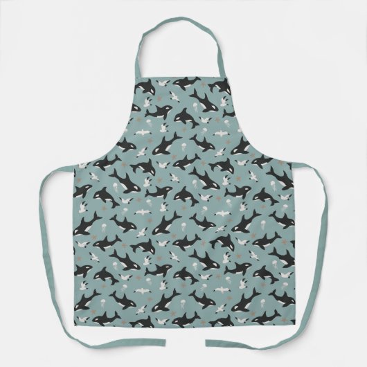 Tablier Orca Whales (Recto)